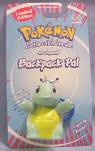 Pokemon Backpack Pal Squirtle 3 inches tall 2 1/4 inches wide 2 inches deep