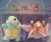 Pokemon Plush Battle Playset Squirtle 4" vs. Spearow 3" H w/ 7" wingspan