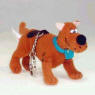 Plush Scooby Doo Key Chain  4 inches