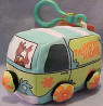 Gund Scooby Doo's Mystery Machine Plush Clip On - Green parts on Mystery Machine glow in the dark. 4 inches long 2 1/2 inch clip