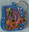 Scooby Doo Running from Kreeper Vinyl Key Chain 2 1/4 inches wide by 2 1/2 inches high