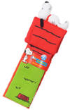 Snoopy on his Doghouse Plush Bookmark  9 inches high 2 inches wide