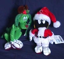 Click here to go to our Looney Tunes Marvin the Martian and K 9 E Christmas Plush