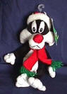 Warner Brothers Studio Store Bean Bag Plush Christmas 1998 Sylvester