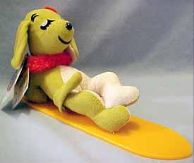 Dakin Dream Pets Hawaiian the Plush Hound Dog - (reintroduced Spring 2004) Hawaiian Hound Dog is the # 21 Dream Pet in the new and old series of Collectibles.  His ears and tail are poseable. 