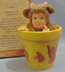Anne Geddes Teddy Bear Flower Pot Baby Figurine - Transition piece to introduce the Flower Pot Series.