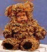 Anne Geddes Teddy Bear Ethnic Figurine -"From Small Beginnings Come Great Things" 3 inches