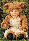 Anne Geddes Teddy Bear with Apron Figurine - "Little Things Mean A Lot" 3 inches