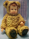 Anne Geddes Teddy Bear Baby Figurine - "Small Is Beautiful" 3 1/2 inches