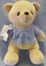 Cherished Teddies "Miss You" Plush Teddy Bear 8 1/2 inches