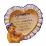 Cherished Teddies Birthstone Picture Frame - September