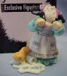 Mary's Moo Moos Got Milk? "Don't Cry Over Spilled Milk" Cow Figurine - Dated 1999 Fluid Milk Processor Advisory Board Designed by Mary Rhyner-Nadig This is an Exclusive Figure Limited to a mail in offer when you purchased the plush Mary Moo Cow and Figure in the Milk Carton.  2 3/4 inches high