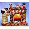 Mary's Moo Moos Cow Figurine Fireplace Nightlight Thank Moo For Filling My Life With Warmth And Good Cheer Retired April 2000 5th Anniversary Piece Series  4 1/4 inches
