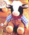 Mary's Moo Moos Bean Bag Chip the Black and White Cow 6 inches