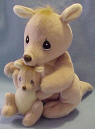 Precious Moments Tender Tail Plush 8 inch Momma Kangaroo and 1 4 inch Baby