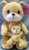 Precious Moments Tender Tail Plush 9 inch Momma Bear and 1 4 inch Baby