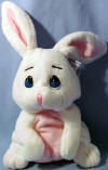Precious Moments Precious Pal Snowflake the Bunny - "Snowflake hops Across the snow. Over the hill, And away she goes!"  8 1/2 inches