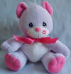 Precious Moments Tender Tail Bean Bag Plush Lavender Bear with Kiss on Face - Limited Edition 8 1/2 inches tall