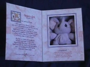 Precious Moments Tender Tail Bean Bag Plush Elephant Bible Story -"Noah's Ark"
