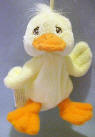 Precious Moments Tender Tail Mini  Plush Ornament Yellow Duck Mini - from the 1st Easter Set of Mini Tender Tail Ornaments 4 inches