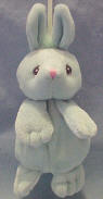 Precious Moments Tender Tail Mini  Plush Ornament Mint Green Bunny 6 inches