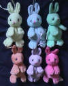 Precious Moments Tender Tail Mini  Plush Ornament Orange Bunny - (orange bunny only) 6 inches