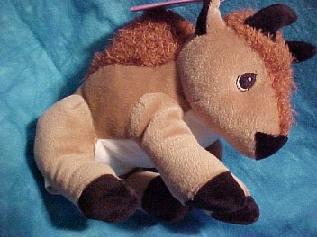 Precious Moments Tender Tail Bean Bag Plush Buffalo - (Winter 2000 Set) Introduced Jan. '00 10 inches
