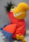 Disney Store Bean Bag Plush Aladdin's Iago Parrot 7 inches