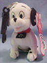 Disney's 102 Dalmatians Plush Domino Wiggler Key Clip - Pull his domino tag and watch him wiggle and jiggle. 4 inches tall by 4 inches long