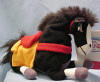 Disney Store Bean Bag Plush Mulan Khan the Horse 8 inches