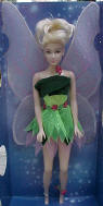 Disney Tinker Bell Doll from the Peter Pan Movie - comes in a collectors box          "Escape to a magical land of high-flying adventure and thrilling fantasy, where mermaids swim, fairies take wing and malevolent pirates lurk in the shadows.  Join Peter Pan, his loyal band of Lost Boys and feisty fairy Tinker Bell, as they team up with Wendy, John and Michael for heroic swordplay and daring escapades against the villainous Captain Hook in the motion picture event, Peter Pan."  11 1/2 inches