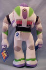 Disney's Toy Story Buzz Lightyear Plush Doll - moveable arms plush body with plastic head back view - no date on tag, safe for ages over 3 and up