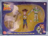 Woody, Buzz Lightyear and Bullseye Collectible PVC Gift Set Bullseye 4 3/4 inches, Woody 5 inches and Buzz 4 inches