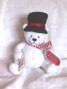 Musical White Teddy Bear 6 1/2 inches