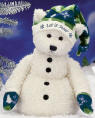 Gund Snowman Snowball with Holiday Hat and Mittens 12 inches high