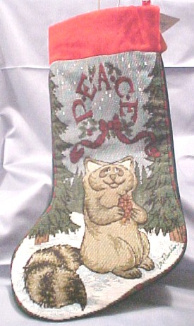 Click here to go to our selection of Lou Rankin Raccoon Christmas Stockings