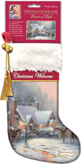 Click here to go to our selection of Thomas Kinkade Painted Christmas Stockings