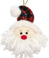Gund Musical Santa Ornament or Package Topper plays Santa Claus is Coming To Town 3 1/2 inches high