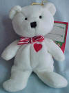 Dakin Peppermint Teddy Bear Ornament 7 inches