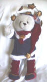 Christmas Teddy Bear Juggling Stars 16 1/2 inches