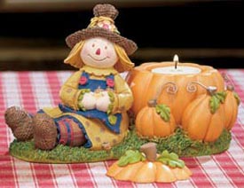 Click to go to our selection of Gund Thanksgiving and Fall Harvest Friends Candle Holders Figurines and MORE