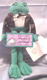 It's a Green Thang! Butler Frog with Coupon "One day of servitude"  11 1/2 inches