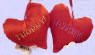 Love Handle Heart Pillow Thorny / Horny  5 inches by 5 inches