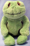 Lou Rankin Bean Bag Plush Herbert the Frog - Retired 1/01 8 inches high
