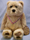 Lou Rankin Plush Limited Edition Plush Halbert the Beige Bear - Halbert is a FABULOUS Bear who stands approximately 16" tall. He has suedelike pads on his paws. His tag reads: Special Olympics and Lou Rankin. A Special Edition in the Year 2000. Halbert "The Hero". 'Let me win. But if I cannot win, let me be brave in the attempt'- Special Olympics Oath. A portion of the Wholesale Price of Halbert was donated to Special Olympics. They are soft and cuddly and made from quality materials. Each animal also has a Leather patch sewn on a paw with the Lou Rankin Friends signature on it for authenticity! They are safe for children ages 3 and up. 16 inches
