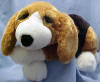 Lou Rankin Plush Benjamin the Beagle Retired 8/01 "A nose knows its way, and so does a heart. Mine lead me to you." 15 inches long with a 6 inch tail