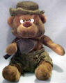 Meanie Burny the Fire Fighter Bear - &nbsp;(Series 2) Poem on tag:  "Burny was back in the woods, where you know he was up to no good. All his clothes needed patches, from playing with matches. So, don't mess with fire understood?!"  6 1/2 inches