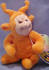Meanies Twisted Toy LE Teletushy - (Orange limited to 15,000)  "Teletushy was feeling just SUPER,  In spite of his gross little pooper, It's hard not to be mean, When there's crap on the screen,  Does anyone have a pooper-scooper?"  7 1/4 inches tall