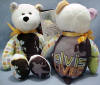 The Back of each Elvis Presley Teddy Bear is also detailed with pictures, movie or concert related paintings