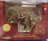 Lord Of The Rings The Two Towers Collection 1 Figures  Set includes -Aragorn, Elven Warrior and Uruk-hai Berserker (figures shown above) All complete in a Collector Box. 3 1/2 inches